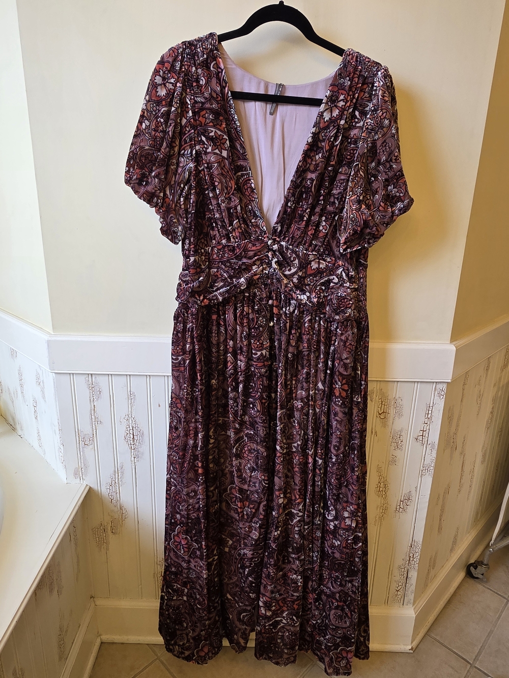 Anthropologie Katerina Button-Front Dress: Velvet Edition - Picture 4 of 8